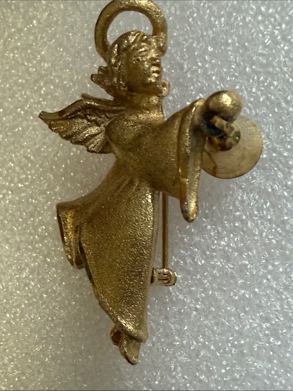 Vintage Gold Cupid Angel Brooch…